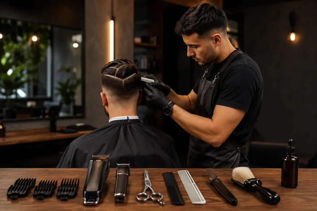 Divisiones de cabello para corte masculino: guía completa